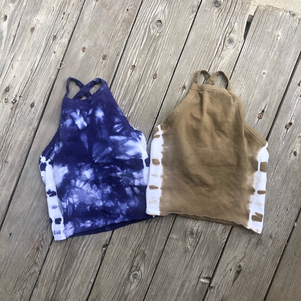 2 Tie Dye cropped shirts